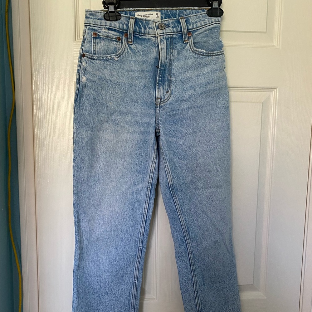 Abercrombie Straight Ultra High Rise Jeans